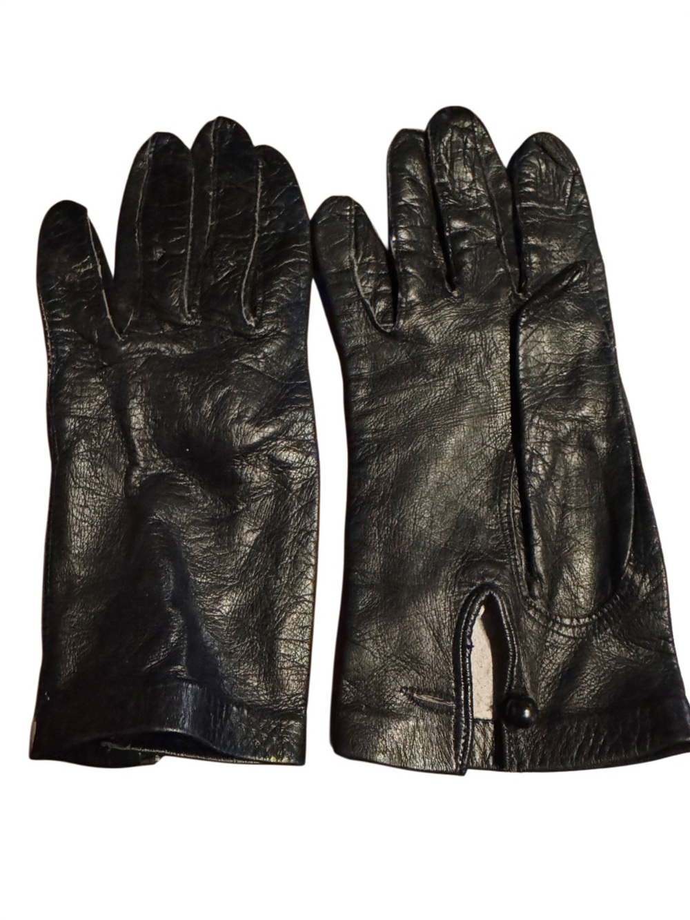Vintage Women’s Genuine Leather Driving Gloves, Made in Italy - Circa 1940-1950 - Picture 3 of 10